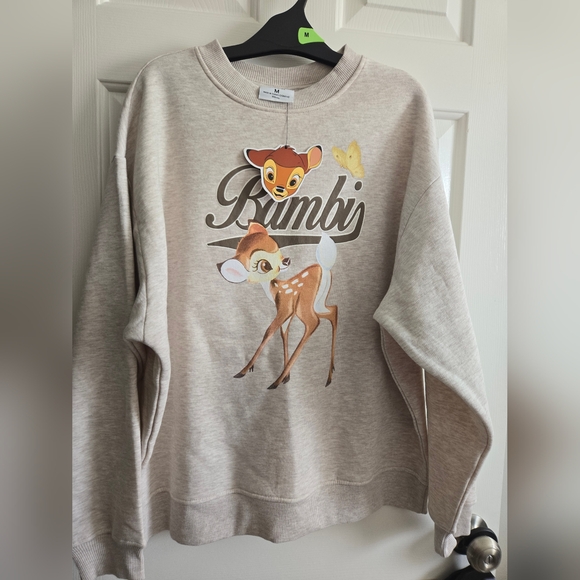 Disney Tops - Disney Bambi Graphic Sweatshirt - Beige - Oatmeal Color, Nude
